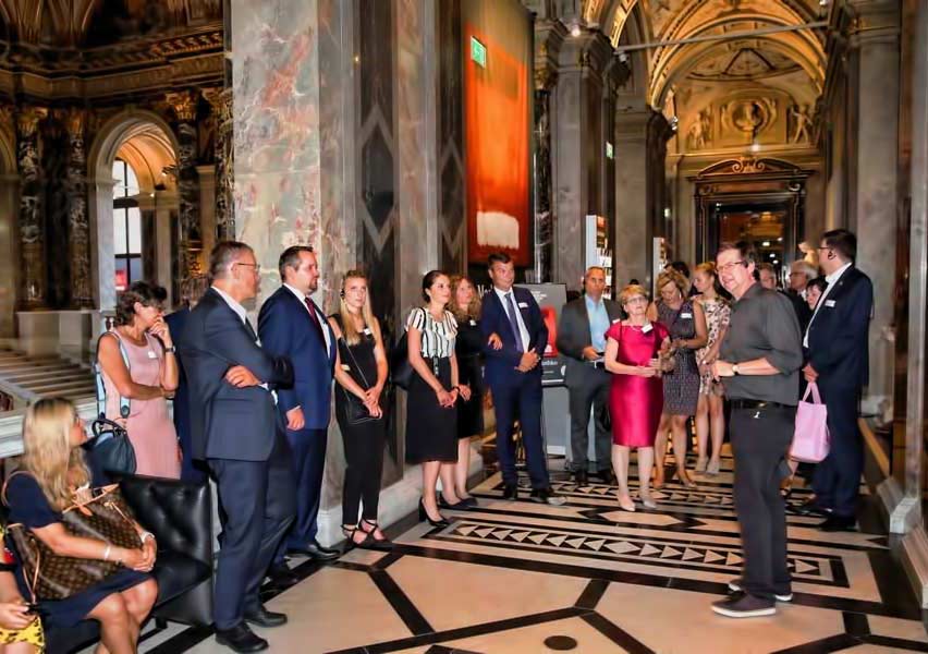 Beginn der Führung im kunsthistorischem Museum Wien